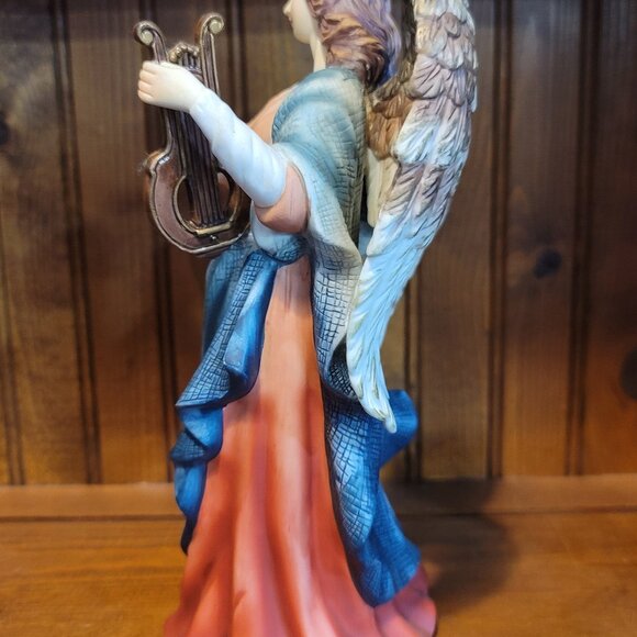 Grandeur Noel Porcelain Angel Set of 2 Holiday Figurines - Picture 8 of 10